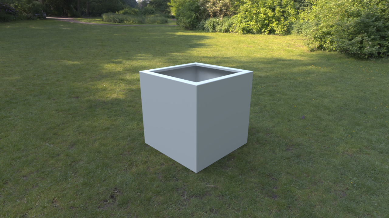 Square Aluminum Garden Planter- 500mm x 500mm x 500mm