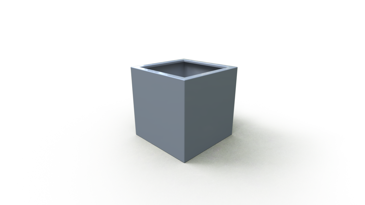 Square Aluminum Garden Planter-  350mm x 350mm x 350mm